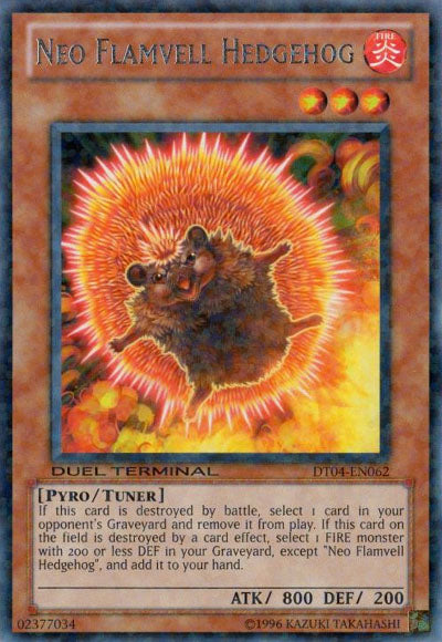 Neo Flamvell Hedgehog [DT04-EN062] Rare | Cracking-Singles