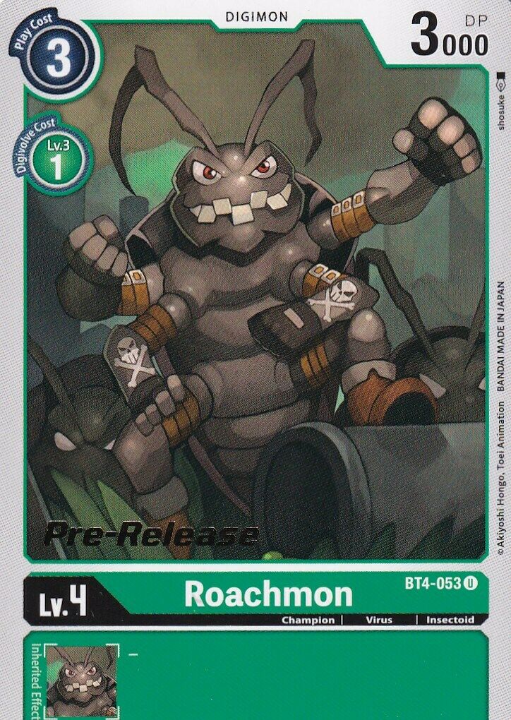 Roachmon [BT4-053] [Great Legend Pre-Release Promos] | Cracking-Singles