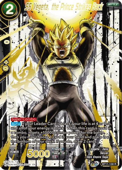 SS Vegeta, the Prince Strikes Back (Alternate Art) [BT11-130] | Cracking-Singles