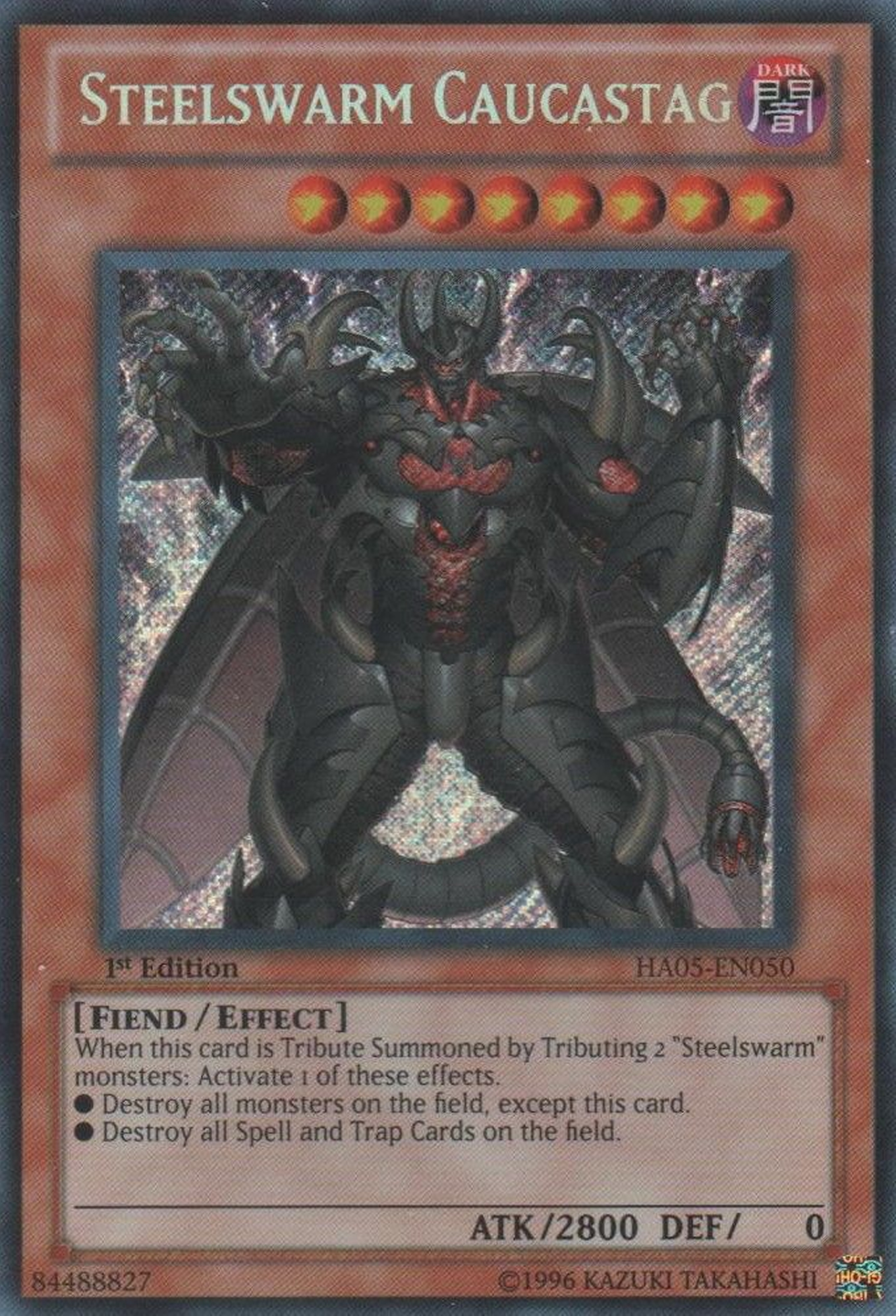 Steelswarm Caucastag [HA05-EN050] Secret Rare | Cracking-Singles