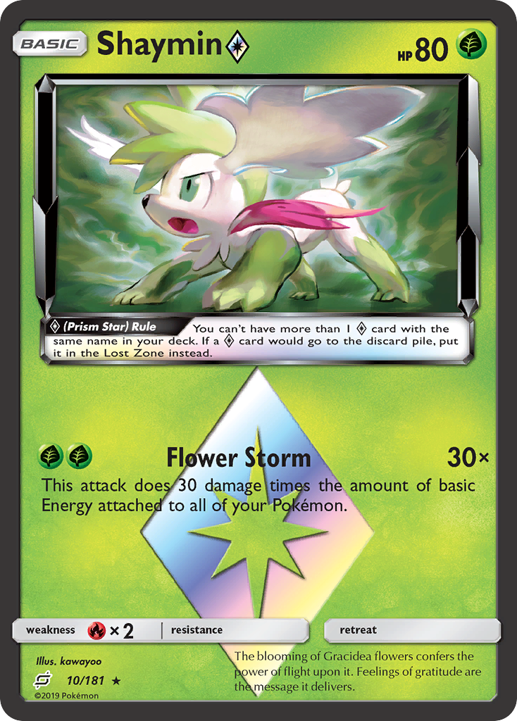 Shaymin (10/181) (Prism Star) [Sun & Moon: Team Up] | Cracking-Singles