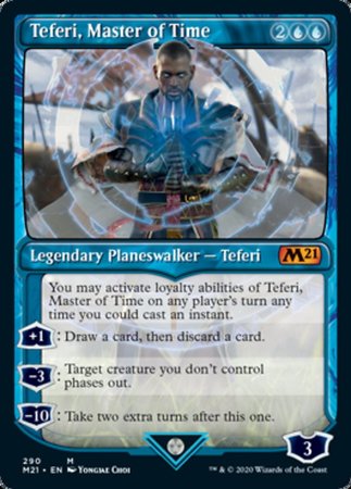 Teferi, Master of Time (Showcase) (290) [Core Set 2021] | Cracking-Singles