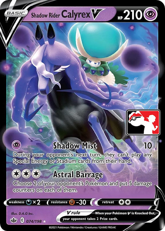 Shadow Rider Calyrex V (074/198) [Prize Pack Series One] | Cracking-Singles