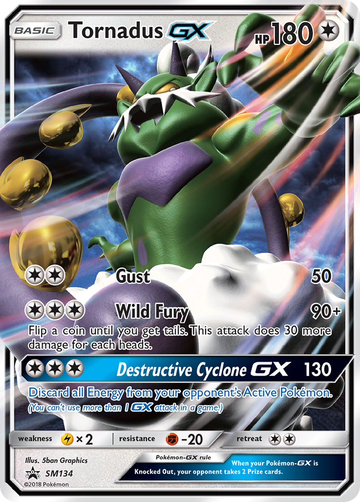 Tornadus GX (SM134) [Sun & Moon: Black Star Promos] | Cracking-Singles