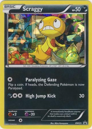 Scraggy (BW25) (Cracked Ice Holo) [Black & White: Black Star Promos] | Cracking-Singles