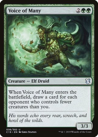 Voice of Many [Commander 2019] | Cracking-Singles