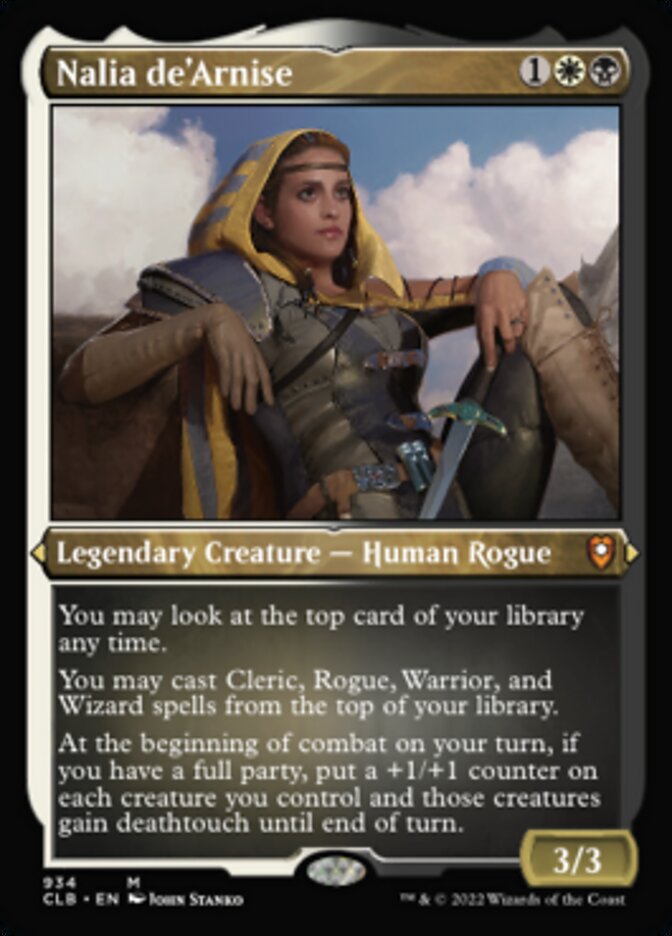 Nalia de'Arnise (Display Commander) (Foil Etched) [Commander Legends: Battle for Baldur's Gate] | Cracking-Singles