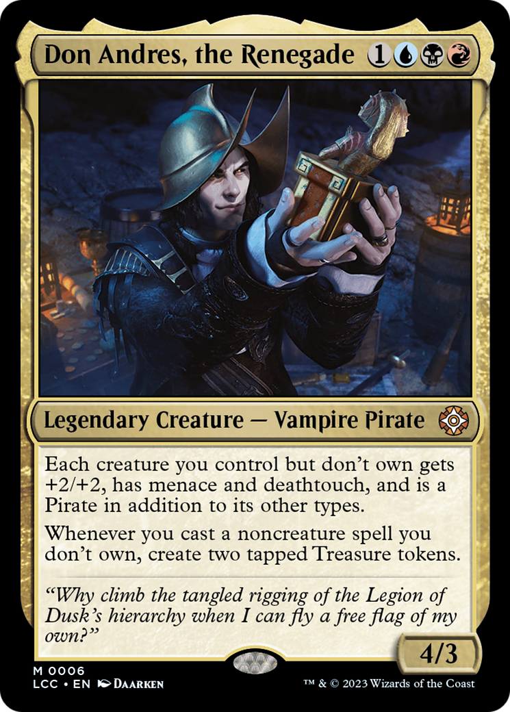 Don Andres, the Renegade [The Lost Caverns of Ixalan Commander] | Cracking-Singles