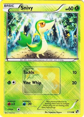 Snivy (1/114) (League Promo) [Black & White: Base Set] | Cracking-Singles