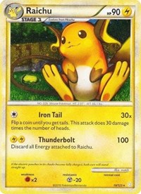 Raichu (10/123) (Cracked Ice Holo) [HeartGold & SoulSilver: Base Set] | Cracking-Singles