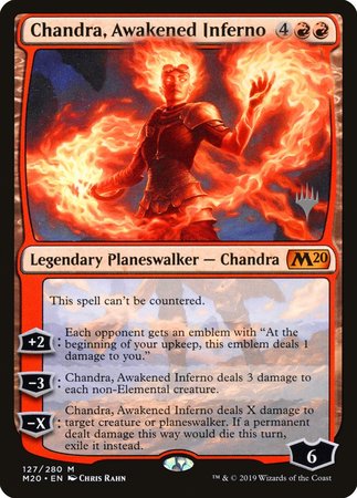 Chandra, Awakened Inferno [Core Set 2020 Promos] | Cracking-Singles