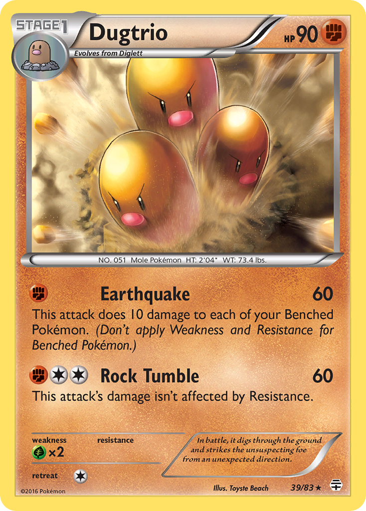 Dugtrio (39/83) [XY: Generations] | Cracking-Singles