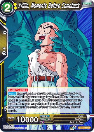 Krillin, Moments Before Comeback [BT11-097] | Cracking-Singles