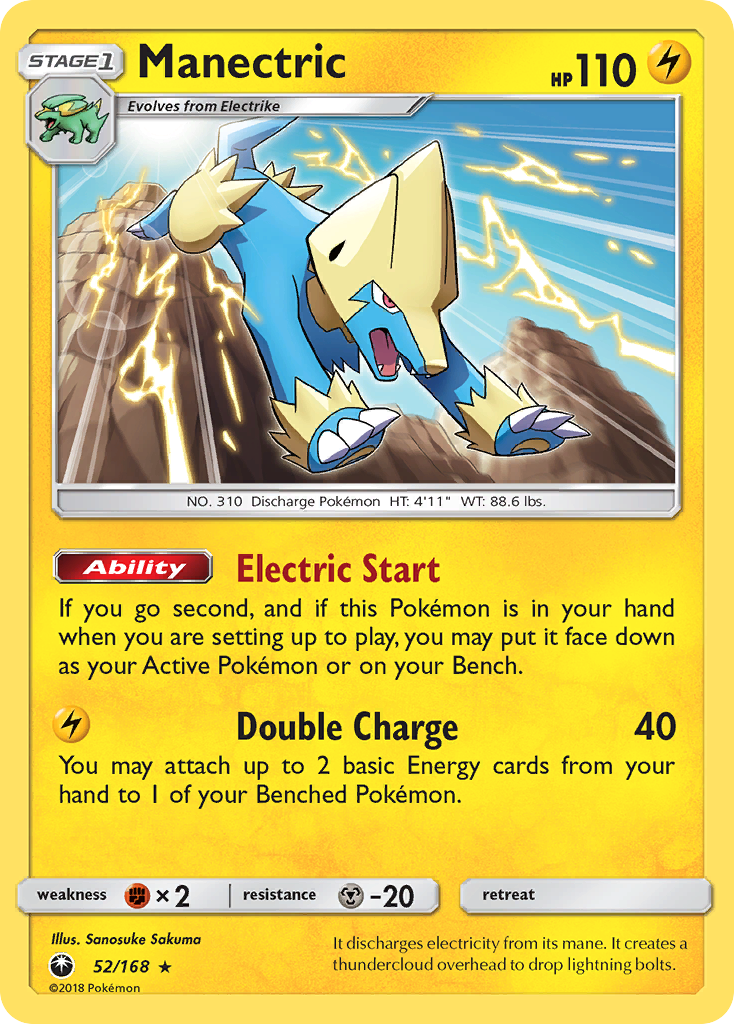 Manectric (52/168) [Sun & Moon: Celestial Storm] | Cracking-Singles