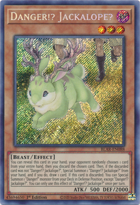 Danger!? Jackalope? [BLAR-EN088] Secret Rare | Cracking-Singles