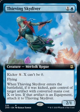 Thieving Skydiver (Extended Art) [Zendikar Rising] | Cracking-Singles