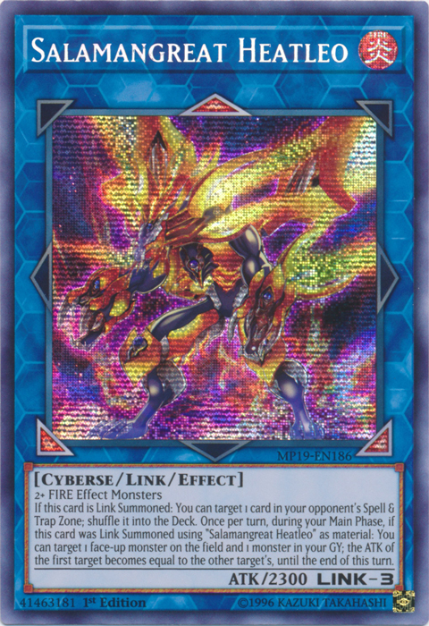 Salamangreat Heatleo [MP19-EN186] Prismatic Secret Rare | Cracking-Singles