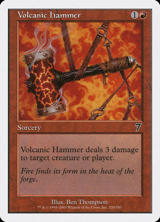 Volcanic Hammer [Seventh Edition] | Cracking-Singles