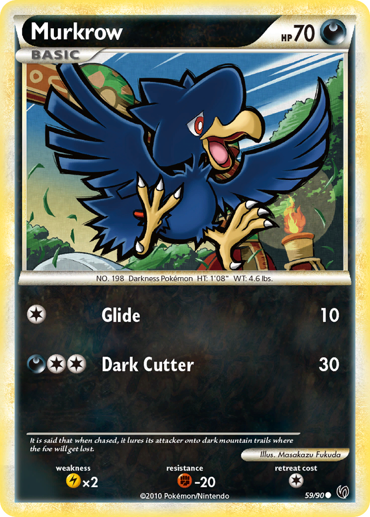 Murkrow (59/90) [HeartGold & SoulSilver: Undaunted] | Cracking-Singles