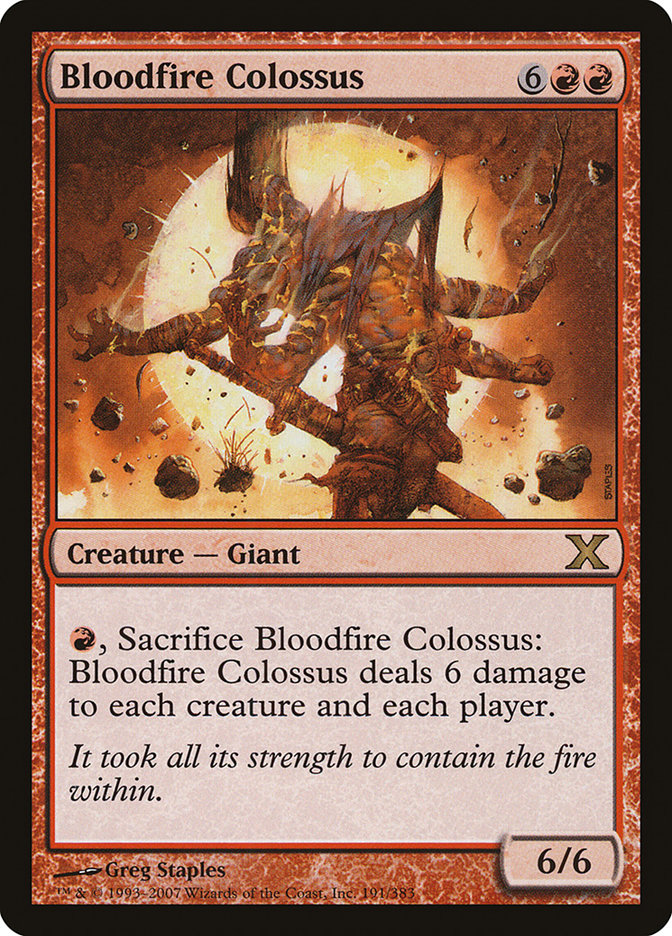 Bloodfire Colossus [Tenth Edition] | Cracking-Singles