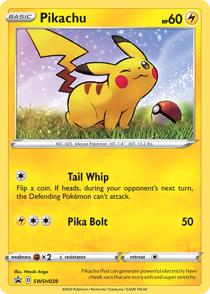 Pikachu (SWSH039) [Sword & Shield: Black Star Promos] | Cracking-Singles