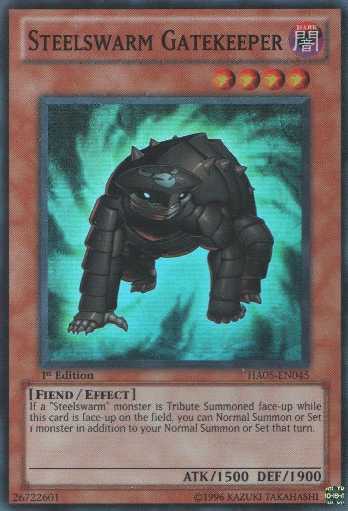 Steelswarm Gatekeeper [HA05-EN045] Super Rare | Cracking-Singles