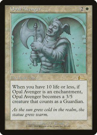 Opal Avenger [Urza's Legacy] | Cracking-Singles