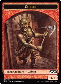 Goblin // Thopter Double-sided Token (Game Night) [Core Set 2019 Tokens] | Cracking-Singles