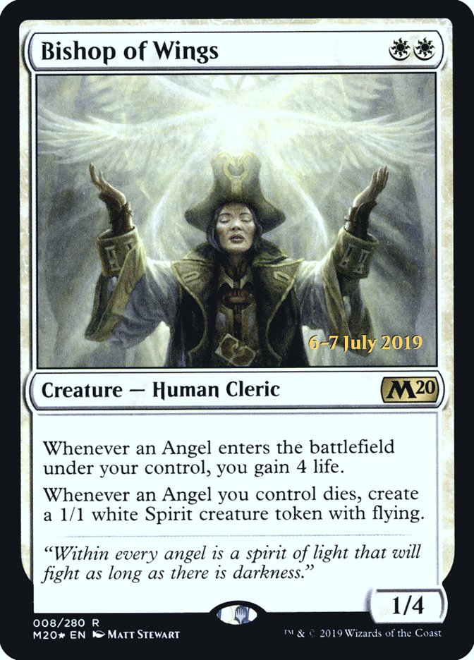 Bishop of Wings  [Core Set 2020 Prerelease Promos] | Cracking-Singles