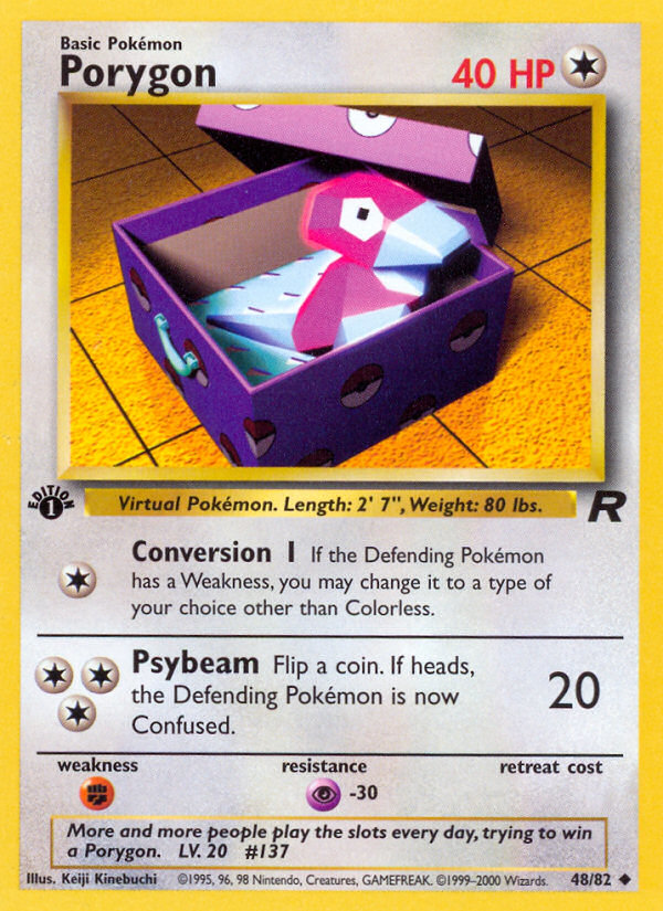 Porygon (48/82) [Team Rocket 1st Edition] | Cracking-Singles