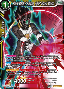 Black Masked Saiyan, Spirit Boost Minion (Starter Deck - Darkness Reborn) (SD16-05) [Cross Spirits] | Cracking-Singles