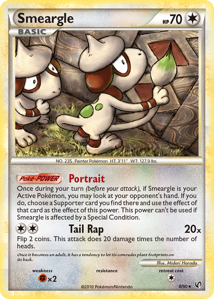 Smeargle (8/90) [HeartGold & SoulSilver: Undaunted] | Cracking-Singles