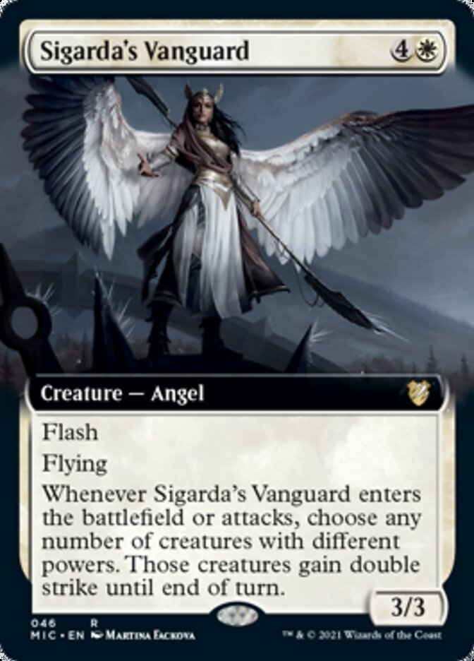 Sigarda's Vanguard (Extended) [Innistrad: Midnight Hunt Commander] | Cracking-Singles