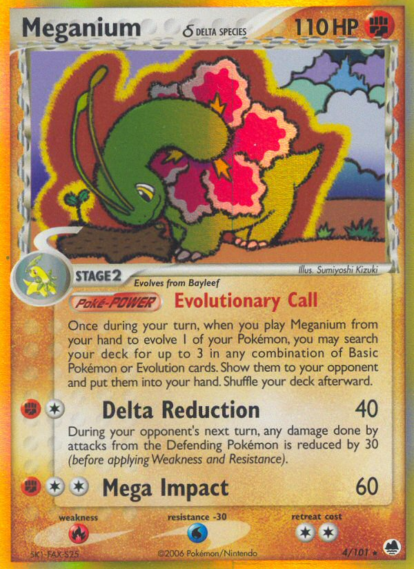 Meganium (4/101) (Delta Species) [EX: Dragon Frontiers] | Cracking-Singles