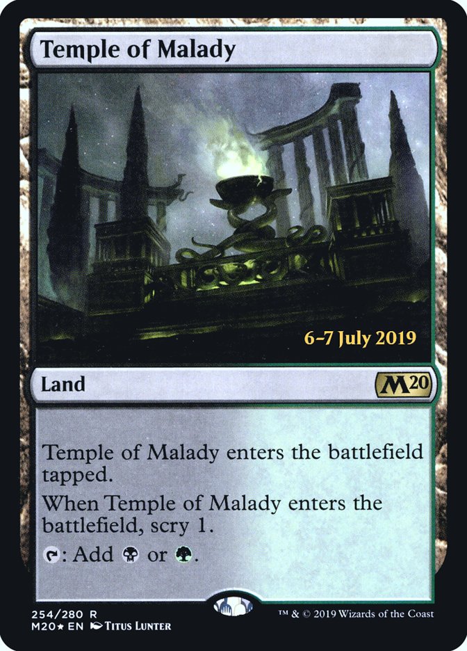 Temple of Malady  [Core Set 2020 Prerelease Promos] | Cracking-Singles