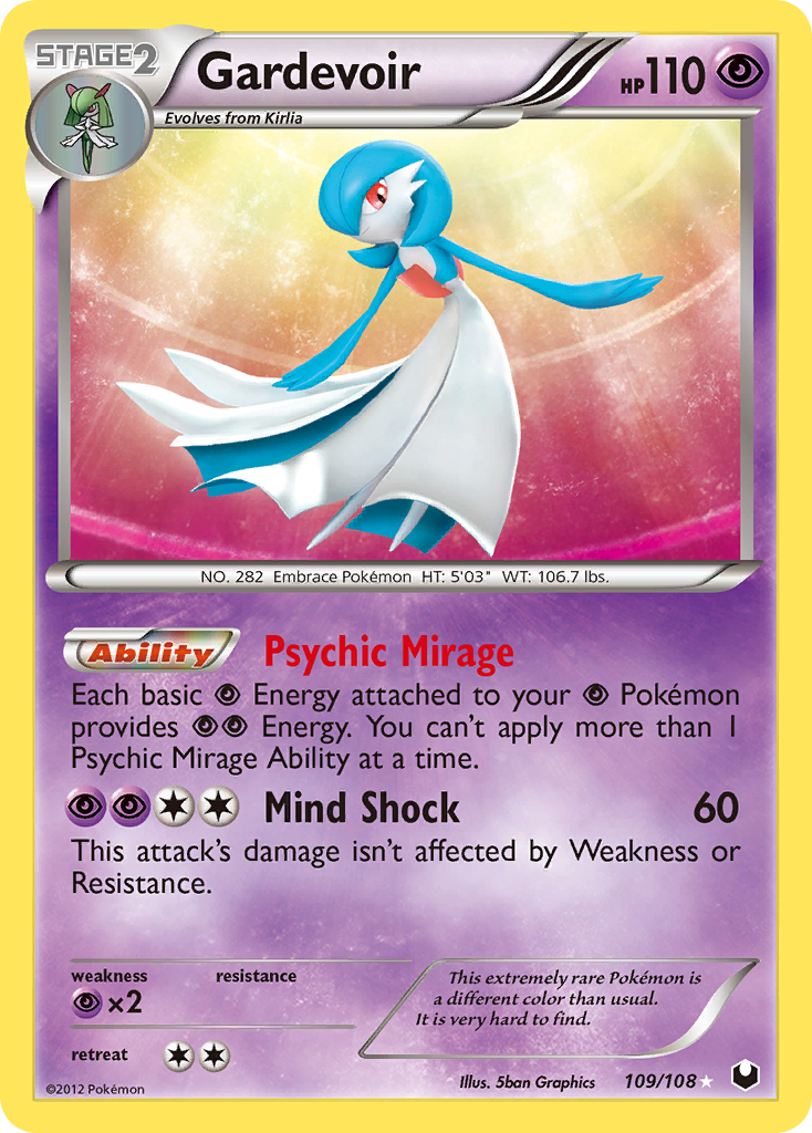 Gardevoir (109/108) [Black & White: Dark Explorers] | Cracking-Singles