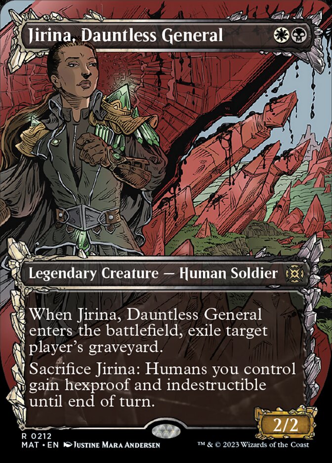 Jirina, Dauntless General (Showcase Halo Foil) [March of the Machine: The Aftermath] | Cracking-Singles