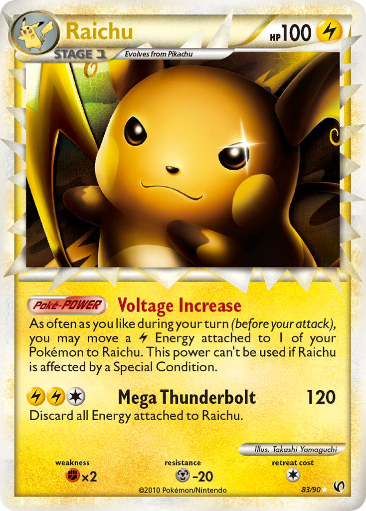 Raichu (83/90) [HeartGold & SoulSilver: Undaunted] | Cracking-Singles