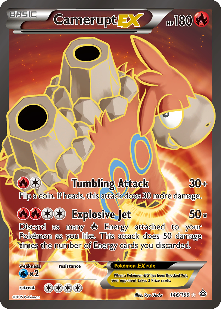 Camerupt EX (146/160) [XY: Primal Clash] | Cracking-Singles