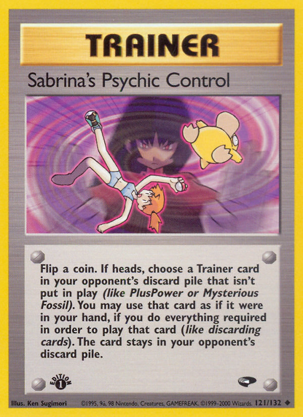 Sabrina's Psychic Control (121/132) [Gym Challenge 1st Edition] | Cracking-Singles