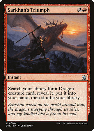 Sarkhan's Triumph [Dragons of Tarkir] | Cracking-Singles