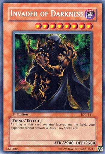 Invader of Darkness [IOC-111] Secret Rare | Cracking-Singles