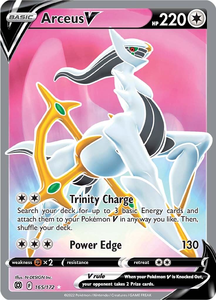 Arceus V (165/172) [Sword & Shield: Brilliant Stars] | Cracking-Singles