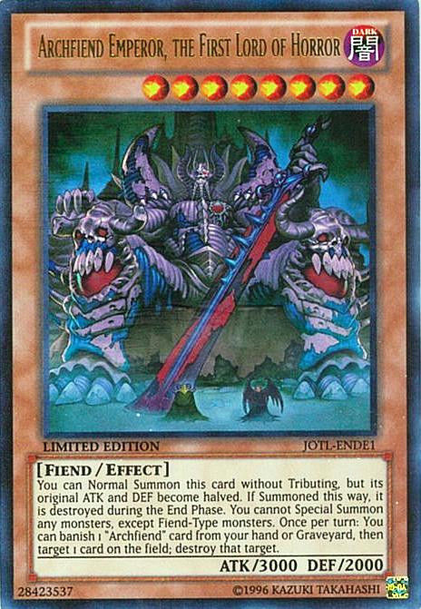 Archfiend Emperor, the First Lord of Horror [JOTL-ENDE1] Ultra Rare | Cracking-Singles