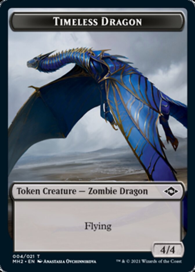 Timeless Dragon Token [Modern Horizons 2 Tokens] | Cracking-Singles