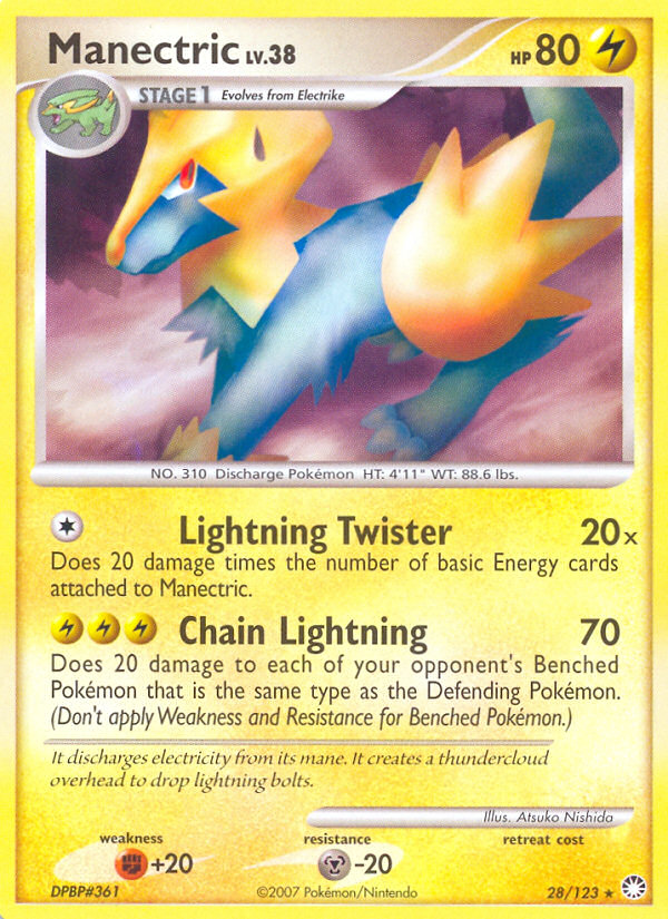 Manectric (28/123) [Diamond & Pearl: Mysterious Treasures] | Cracking-Singles