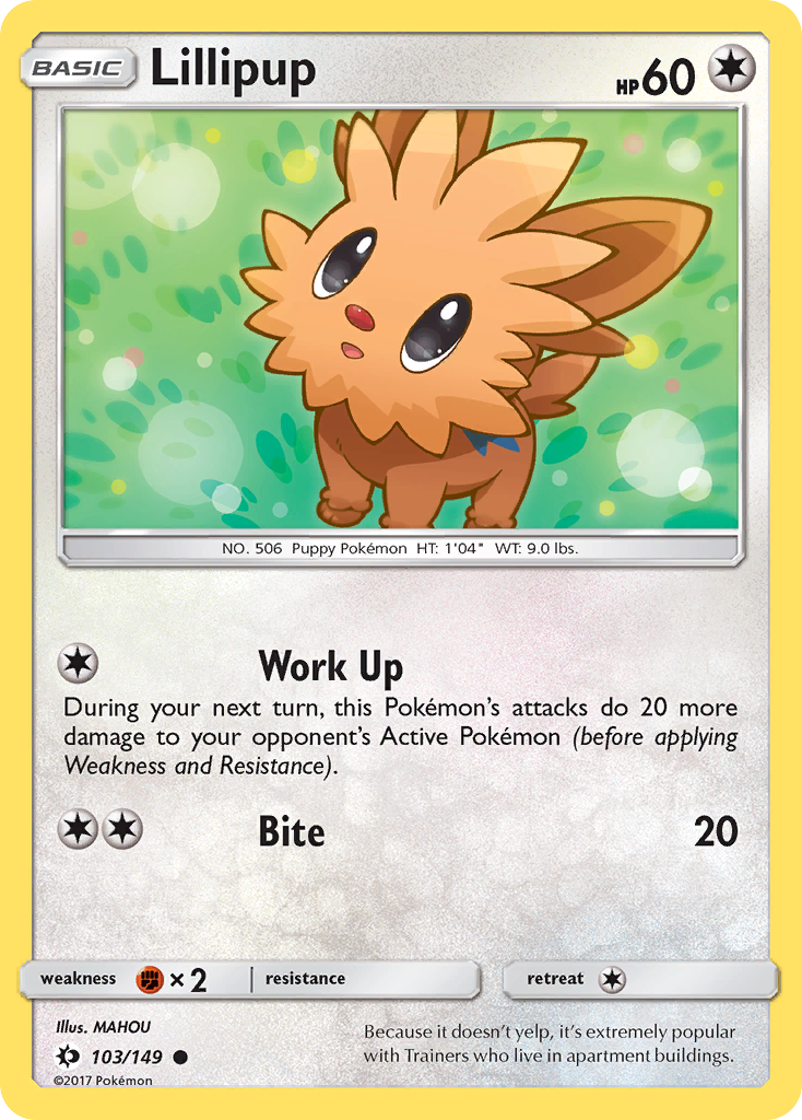 Lillipup (103/149) [Sun & Moon: Base Set] | Cracking-Singles