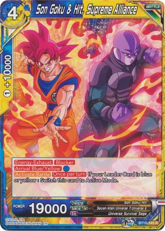 Son Goku & Hit, Supreme Alliance [BT10-145] | Cracking-Singles