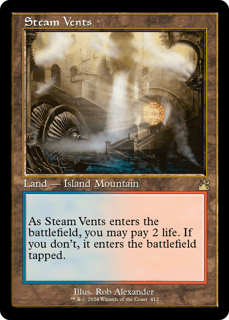 Steam Vents (Retro) [Ravnica Remastered] | Cracking-Singles