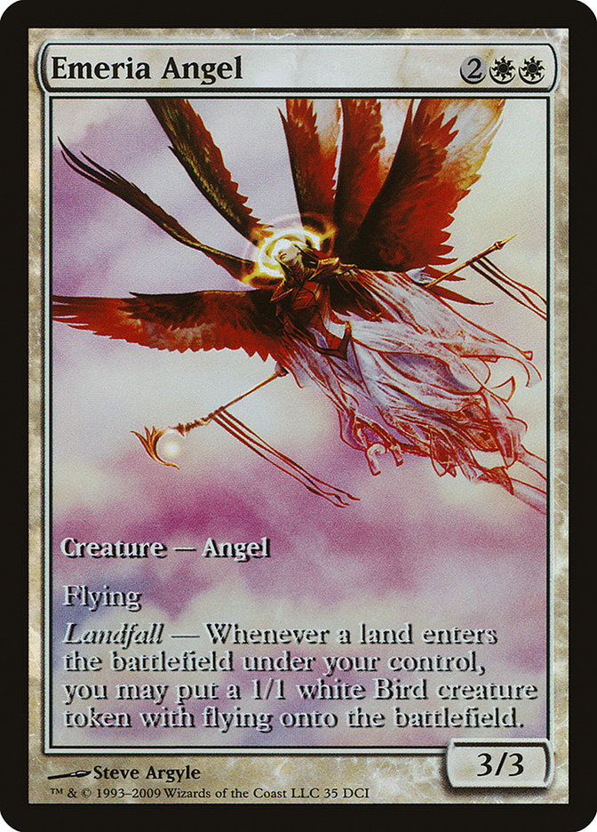 Emeria Angel (Game Day) (Extended) [Zendikar Promos] | Cracking-Singles